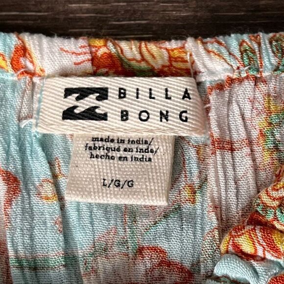 Billabong Just For You Cami Top, Adjustable Strap, Crop, Tropical. Large. NWT! - Picture 9 of 16